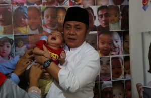 Herman Deru Kunjungi Rumah Singgah Pasien Bibir Sumbing