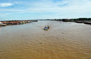 Kemarau Pengaruhi Debit Air di Sungai Musi