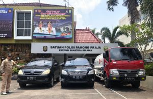 Satgas Amankan 32 Kendaraan Dinas Pemprov Sumsel yang Belum Dikembalikan