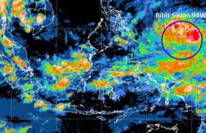 Waspadai Potensi Bibit Siklon Tropis 94W di Sumsel