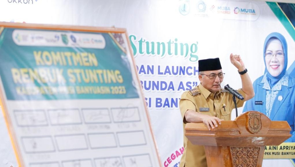 Penurunan Stunting di Muba Capai 5 Persen, Pj Bupati Apriyadi Diganjar Reward
