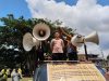 Plt Camat Lais Bersumpah di Depan Masa Demo untuk Bersikap Netral Dalam Pilkada