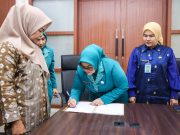 Serah Terima Jabatan TP PKK Muba, Hj Patimah Toha Resmi Gantikan Hj Triana Sandi Fahlepi