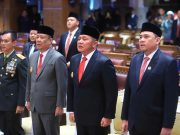 Gubernur dan Wagub Sumsel Khidmat Dengarkan Pidato Presiden Prabowo