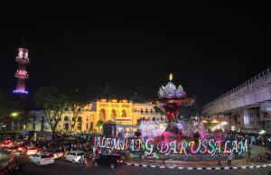 Ratu Dewa Resmikan Air Mancur Cempako Telok , Ikon Baru Palembang Darussalam