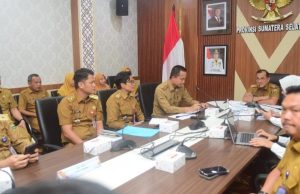Sekda Sumsel Edward Candra Pimpin Rapat Persiapan Kunker Menko Polkam di Sumsel