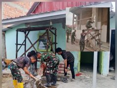 TMMD KE-129 KODIM 0418/PALEMBANG KEJAR DUA SASARAN FISIK DI SUKARAMI