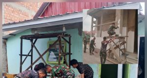 TMMD KE-129 KODIM 0418/PALEMBANG KEJAR DUA SASARAN FISIK DI SUKARAMI