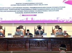 Gelar Paripurna XXXVII, DPRD Sumsel Beri Sejumlah Rekomendasi untuk Perbaikan Tata Kelola Keuangan